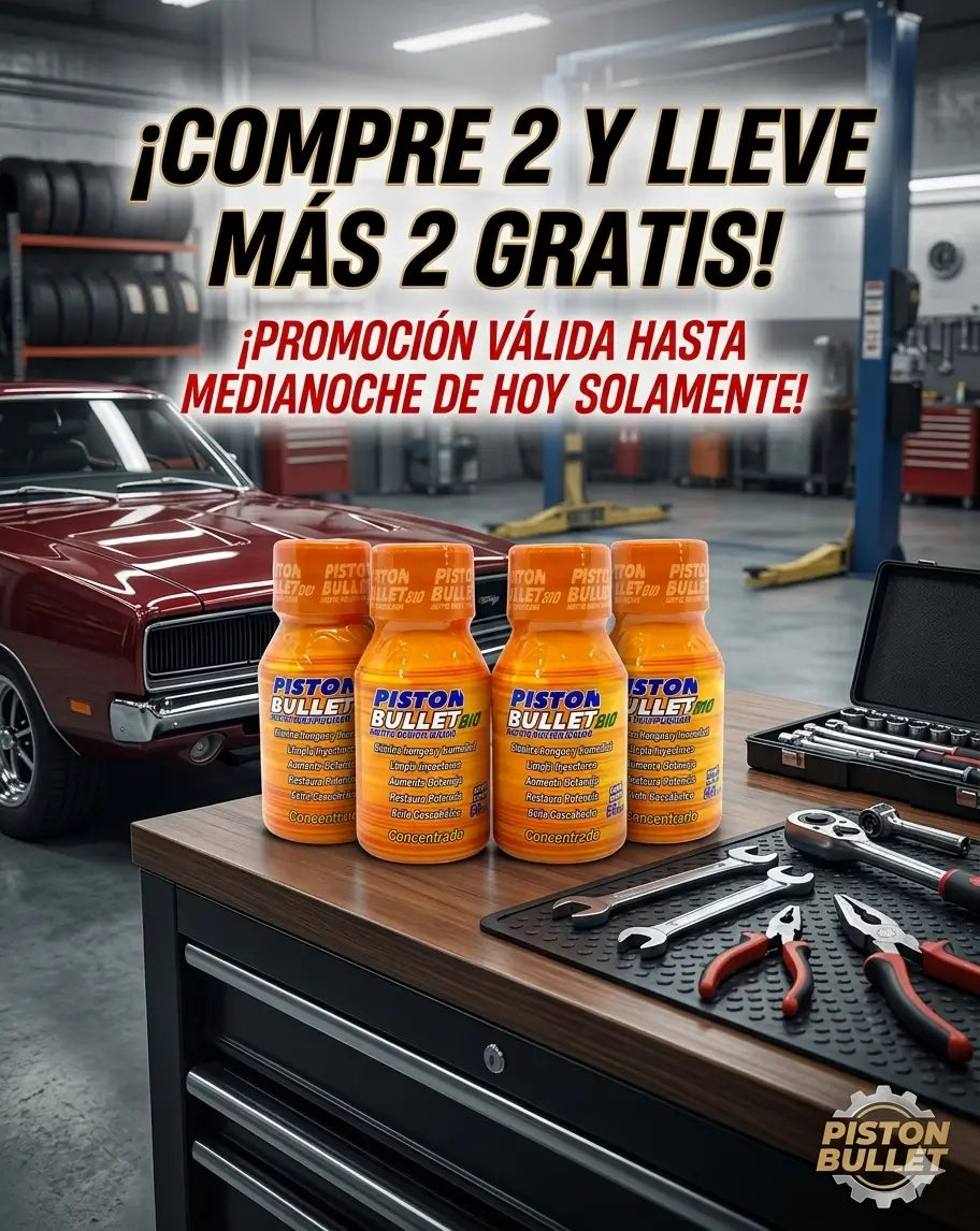 Pistón Bullet® Power Drive - Compra 2 y recibe 2 GRATIS!