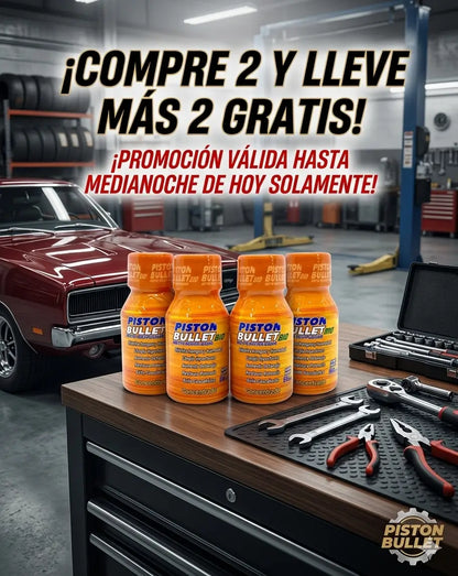 Pistón Bullet® Power Drive - Compra 2 y recibe 2 GRATIS!