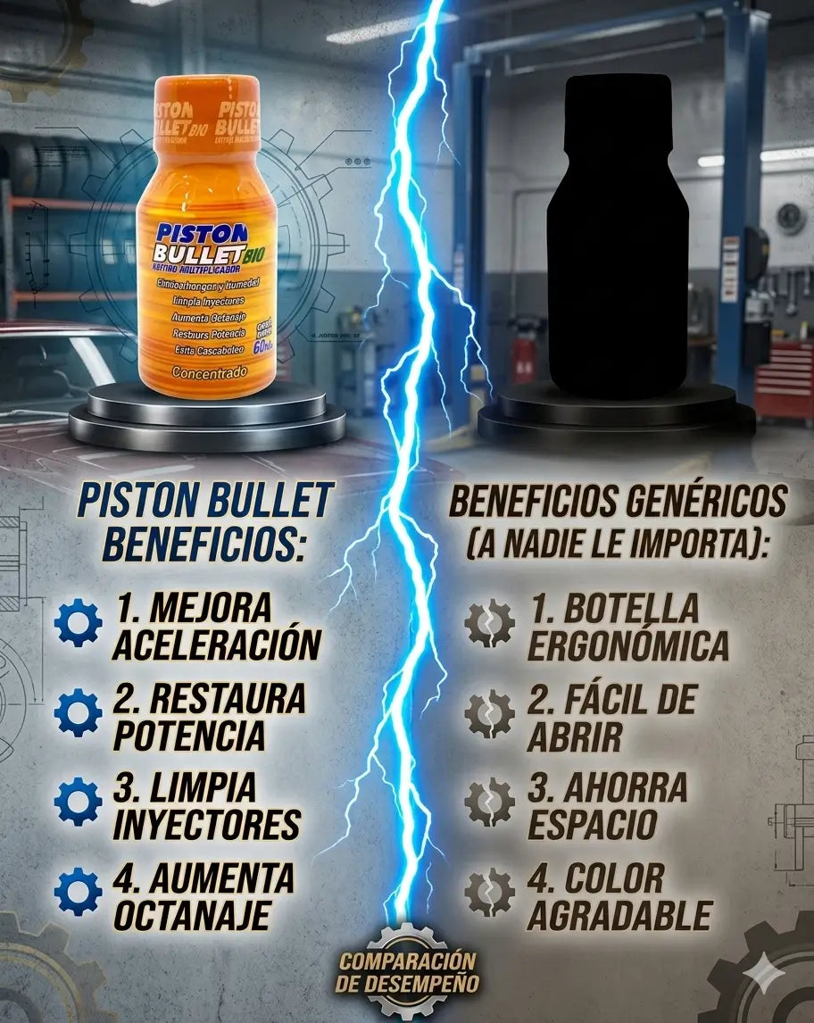 Pistón Bullet® Power Drive - Compra 2 y recibe 2 GRATIS!